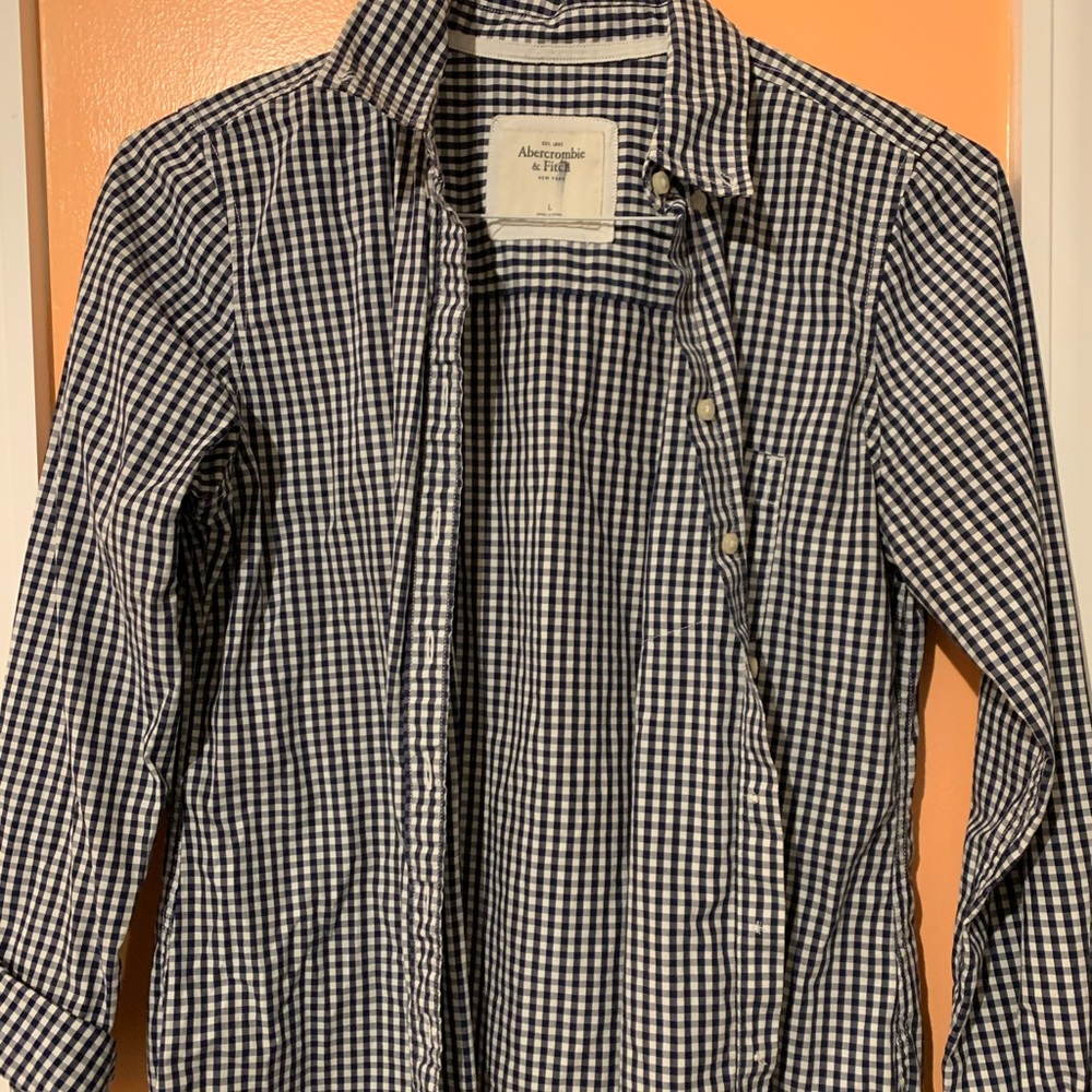 Abercrombie and Fitch gingham dress shirt